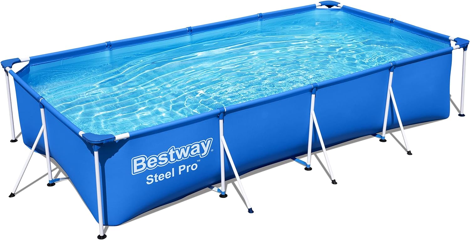 BESTWAY Piscina Steel Pro con telaio in acciaio, da 400x211x81 cm